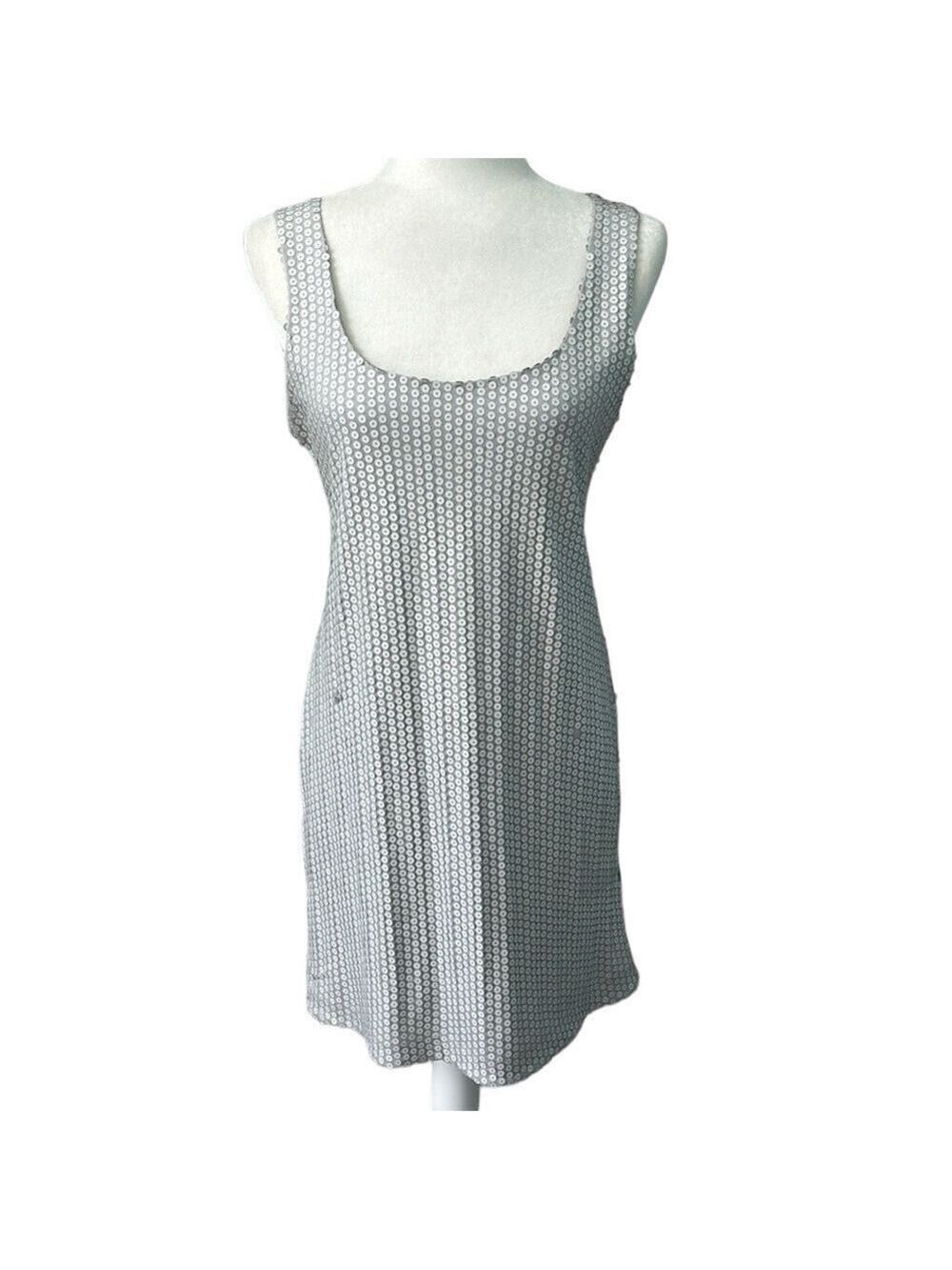 Bailey 44 Silver Sequin Tank Mini Dress Size M